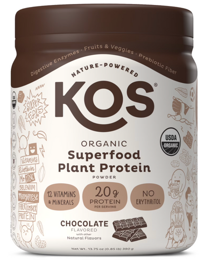 Kos - Protein Plnt Pwd Choc Org (13.75OZ)