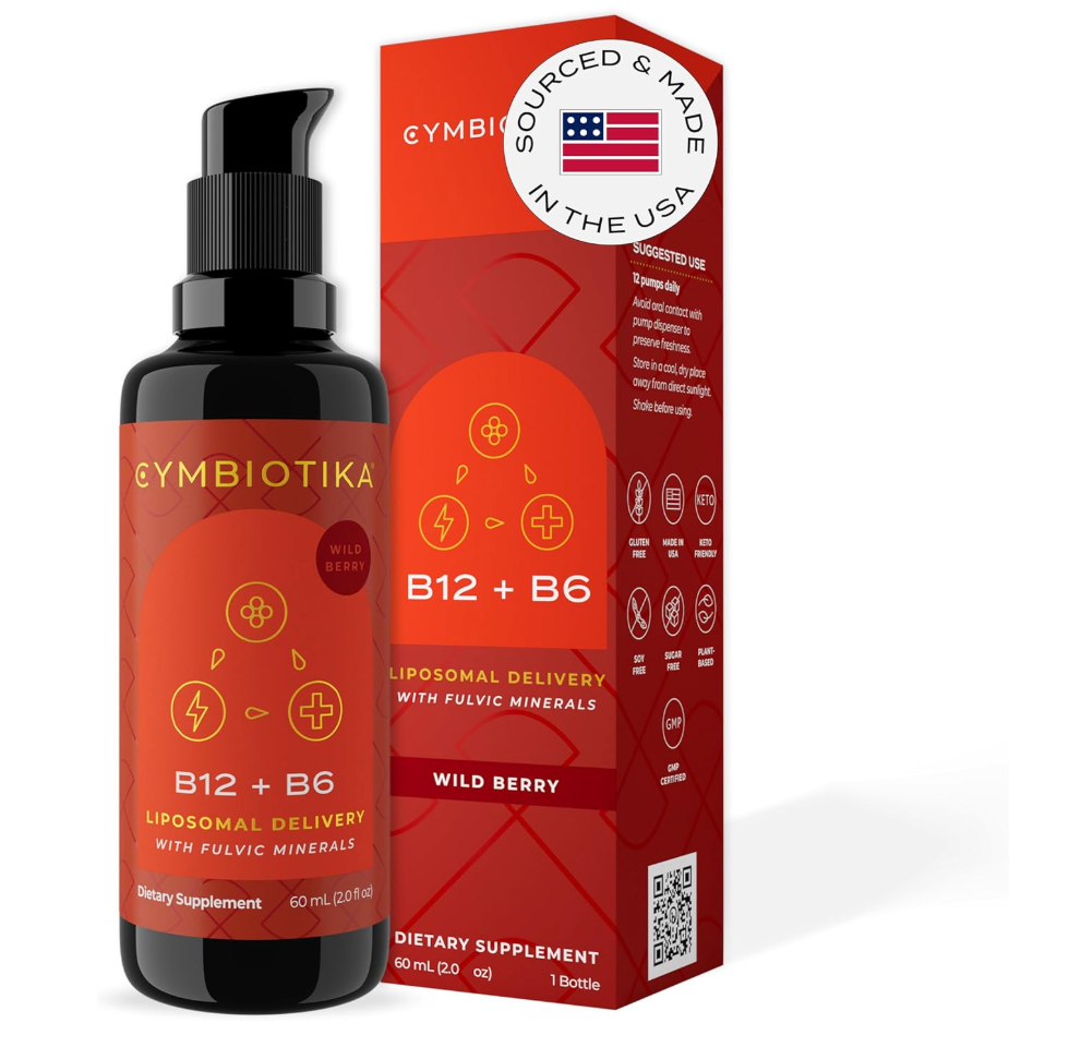 Cymbiotika Vitamin B12b6 Liposomal, 2 FO.