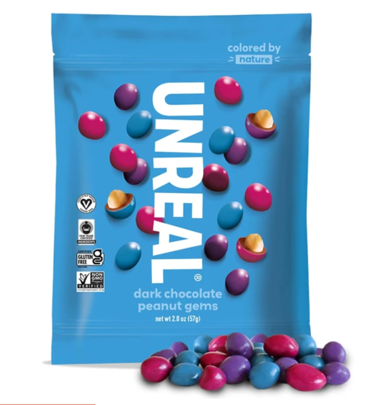 Unreal - Choc Dark Peanut Gems (2.OZ) - (Pack of 9)