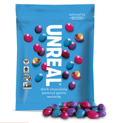 Unreal - Choc Dark Peanut Gems (2.OZ) - (Pack of 9)