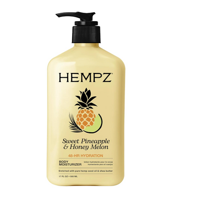 HEMPZ Body Lotion - Sweet Pineapple and Honey Melon - Daily Moisturizing Cream - 17oz