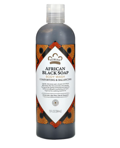 Nubian Heritage Body Wash, African Black Soap, 13 fl oz