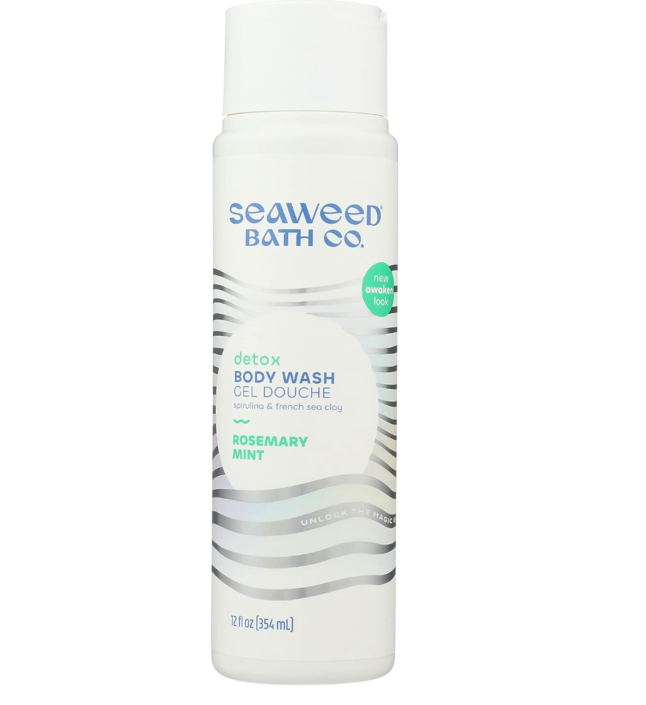 The Seaweed Bath Co. Detox Body Wash, Rosemary + Mint, 12 fl oz