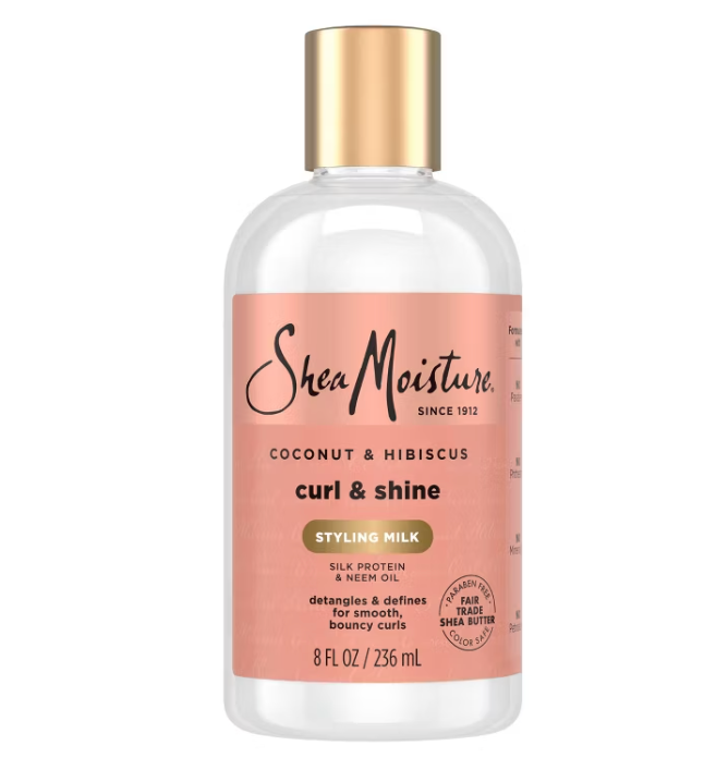 SheaMoisture Curl & Style Milk, coconut & hibiscus 8 oz