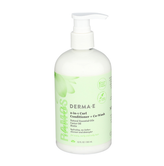 Derma E Conditioner 2 In 1 Curl Wsh, 12 fl oz