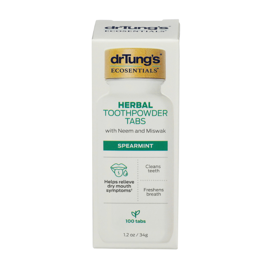 Dr. Tung's Spearmint Toothpowder Tabs, 100 Count