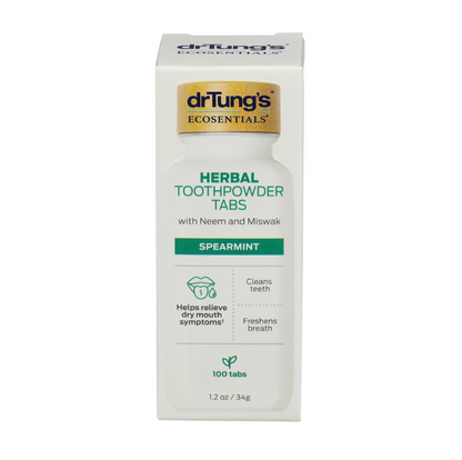 Dr. Tung's Spearmint Toothpowder Tabs, 100 Count