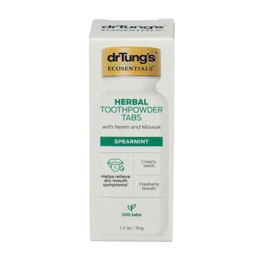 Dr. Tung's Spearmint Toothpowder Tabs, 100 Count