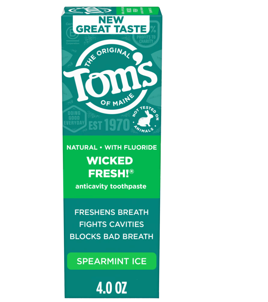 Tom's of Maine Spearmint Ice Toothpaste, 4 oz
