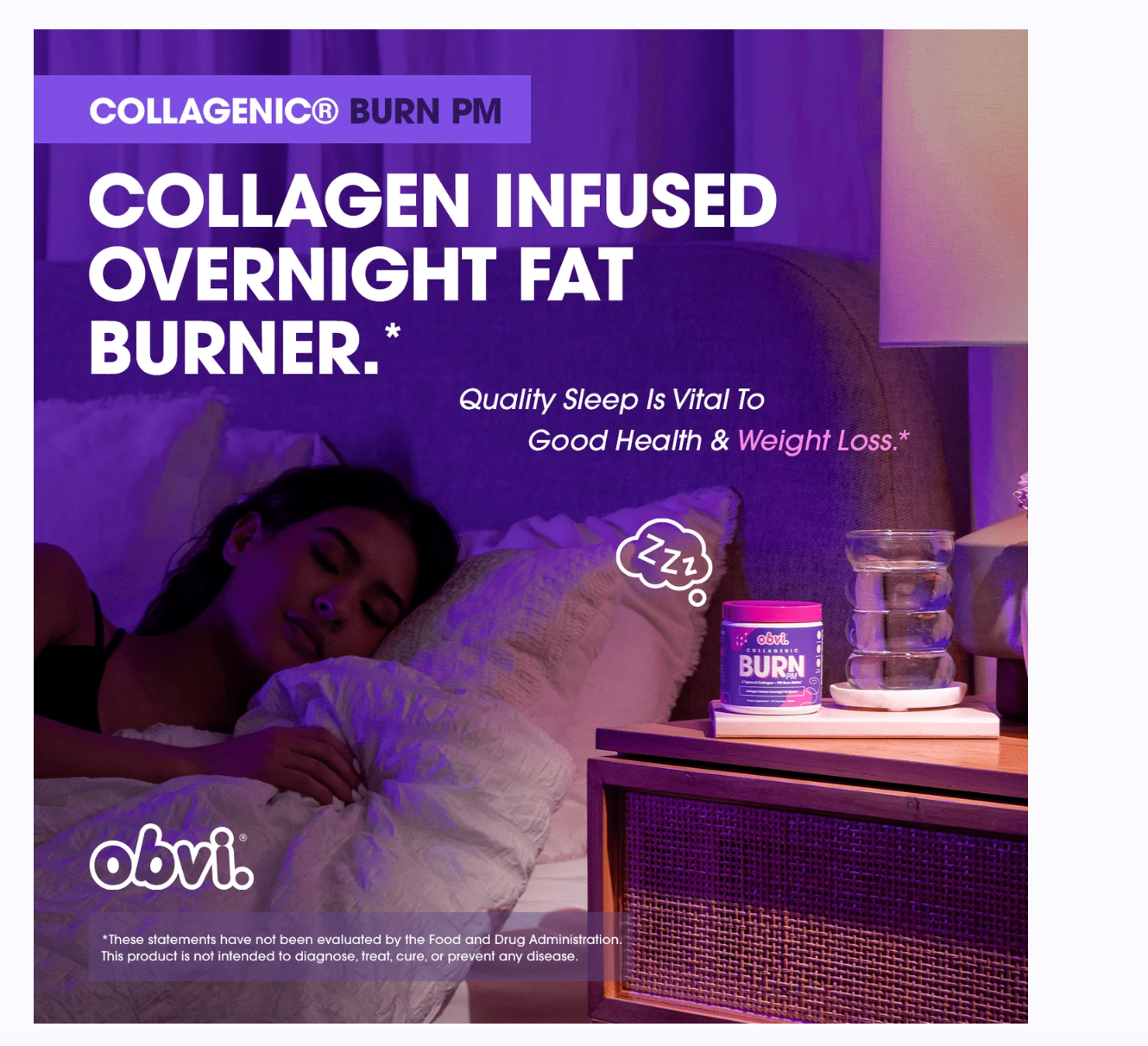 Obvi - Burn Pm Collagen (3.8OZ)