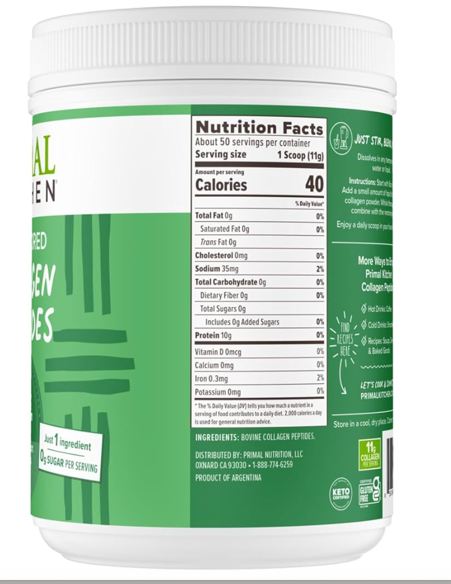 Primal Kitchen - Collagen Peptides Unflavo (1.2LB)