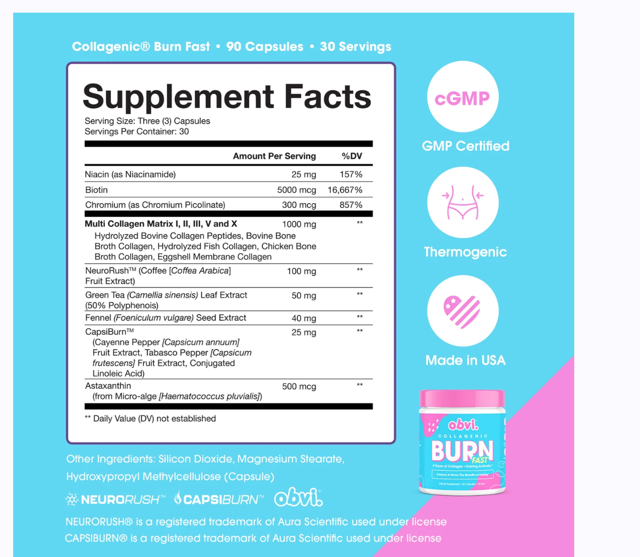 Obvi - Burn Fast Collagen (3.8OZ)
