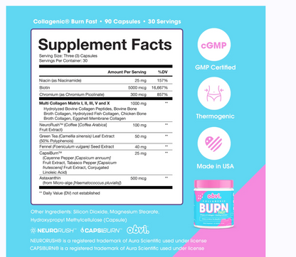 Obvi - Burn Fast Collagen (3.8OZ)