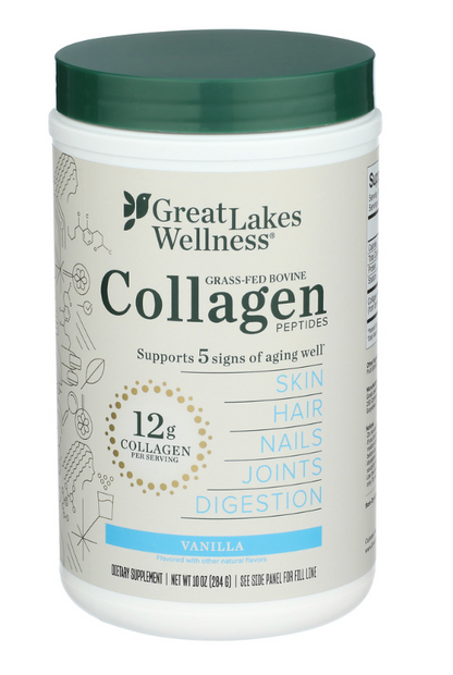 Great Lakes Wellness - Collagen Peptides Vanila (10.OZ)