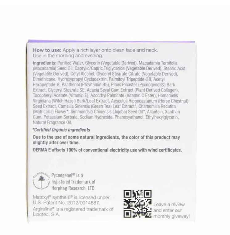 Derma E - Moisturizer Collagen Peptides (2.OZ)
