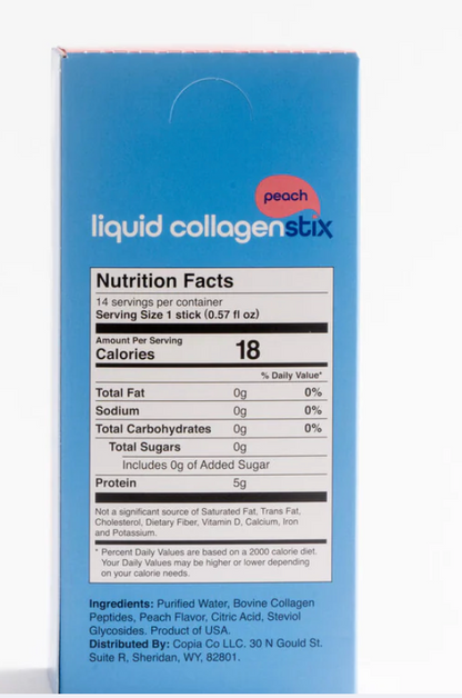 Liquid Collagen Stix - Collagen Liq 14Pkt Peach (7.98FO)