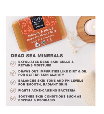 One With Nature - Soap Bar Turmeric Honey (7.OZ)