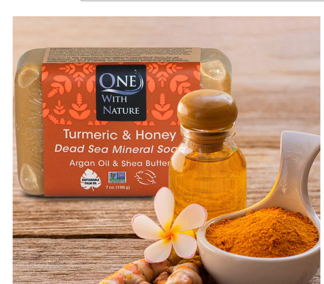 One With Nature - Soap Bar Turmeric Honey (7.OZ)