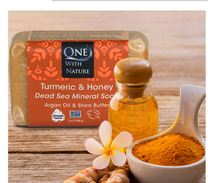One With Nature - Soap Bar Turmeric Honey (7.OZ)