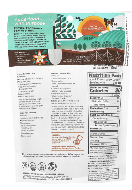 Navitas - Turmeric Powder Org (8.OZ)