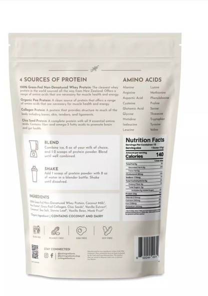 Just Ingredients - Protein Powder Vnla (17.46OZ)