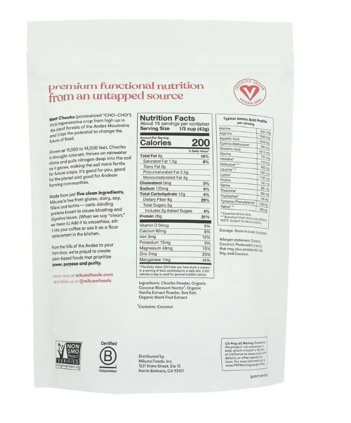 Mikuna - Protein Powder Vanilla (22.8OZ)
