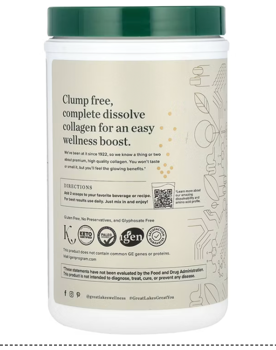 Great Lakes Wellness - Collagen Peptides Unflav (10.OZ)