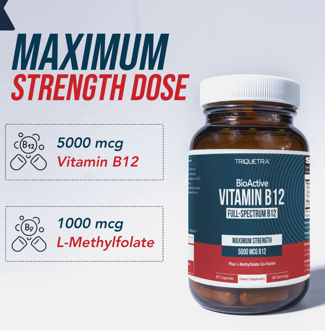 Triquetra Health - Vitamin B12 5000Mcg (60.CP)