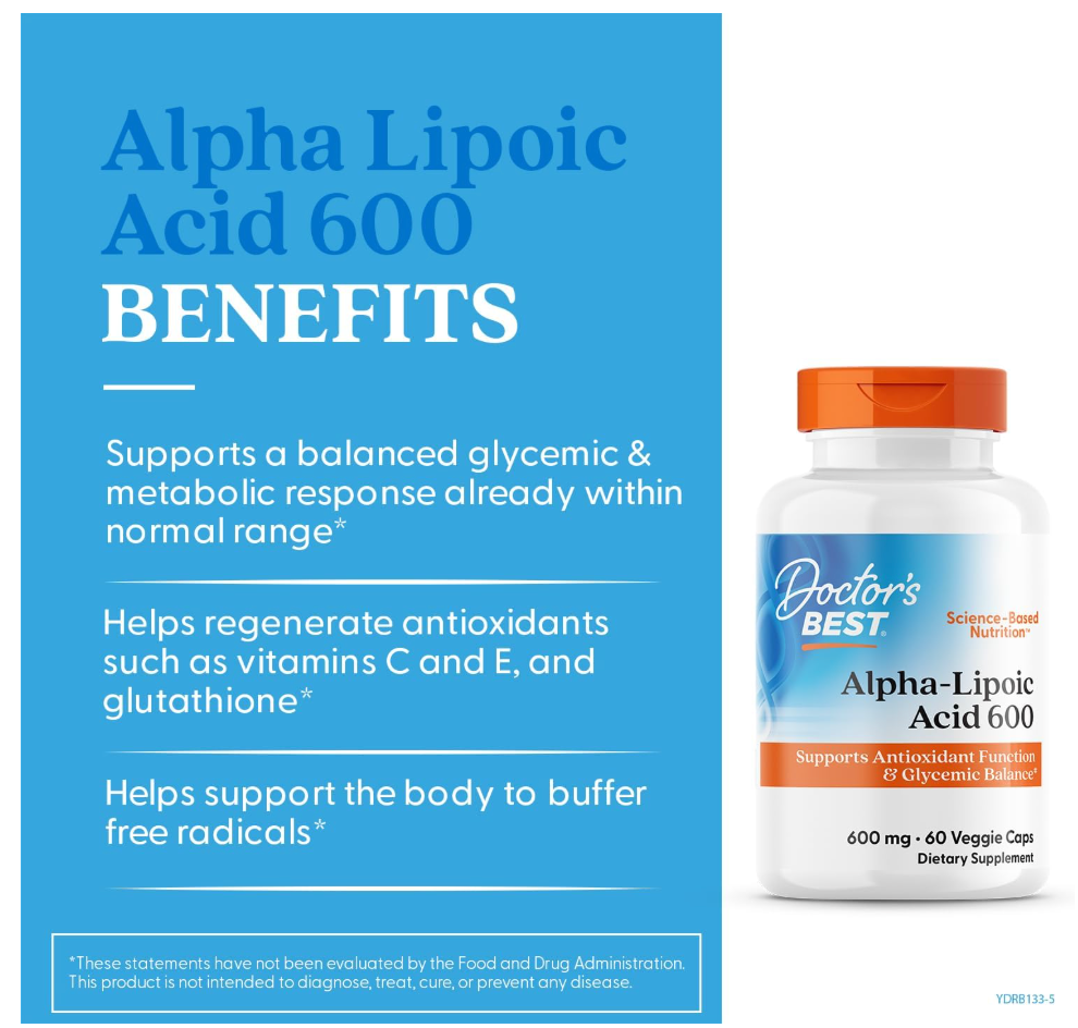 Doctors Best - Vitamin Alpha Lipoic Acid (60.VC)