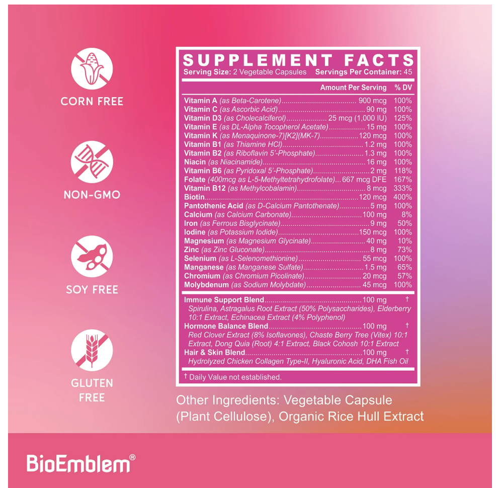 Bioemblem - Womens Multivitamin (90.VC)