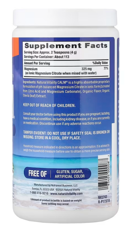 Natural Vitality - Vitamin Calm Orange (16.OZ)