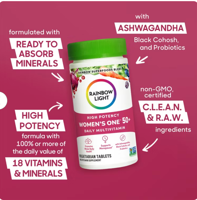 Rainbow Light - Womens Multivitamin 50+ (120.TB)