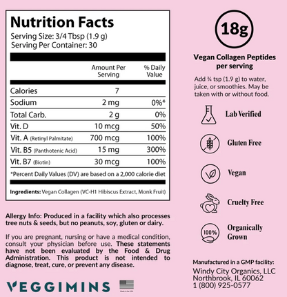 Veggimins - Collagen 1800Mg Vegan (2.OZ)