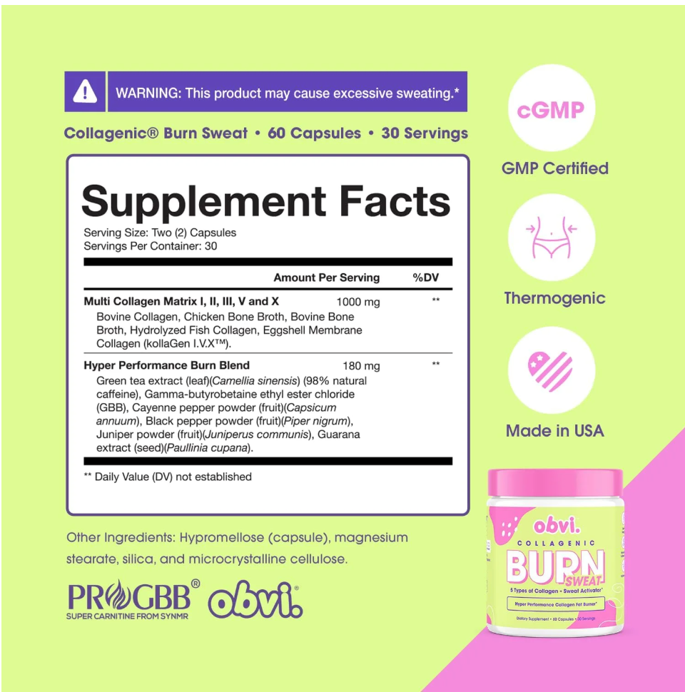 Obvi - Burn Sweat Collagen (3.8OZ)