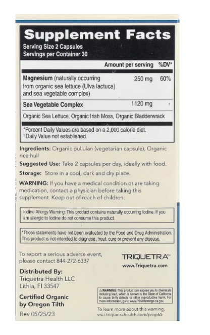 Triquetra Health - Magnesium 250Mg Plant (60.CP)