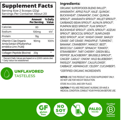 Orgain - Collagen Suprfd Pwdr Org (16.OZ)