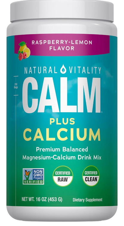 Natural Vitality - Vitamin Calm+Clcum Rspbr (16.OZ)