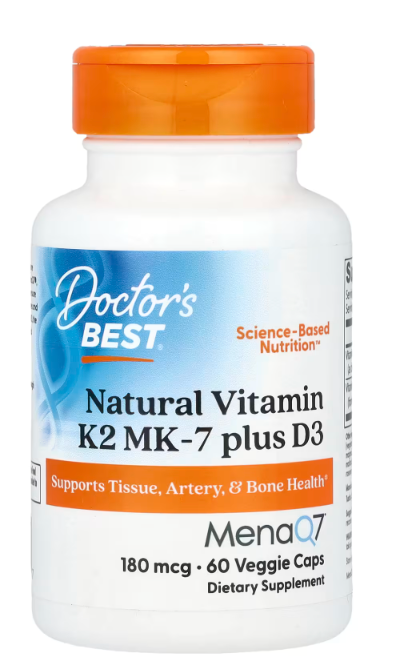 Doctors Best - Vitamin K2 Mk7 D3 180Mcg (60.VC)