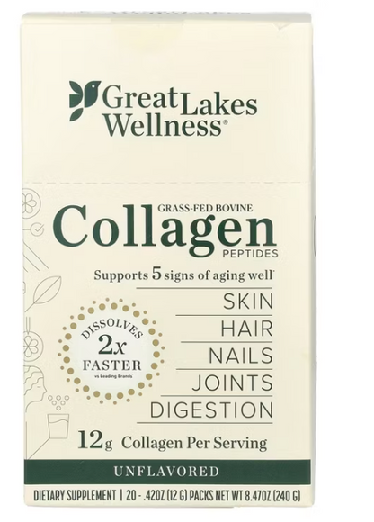 Great Lakes Wellness - Collagen Peptide 20Pktbx (8.47OZ)