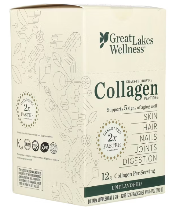 Great Lakes Wellness - Collagen Peptide 20Pktbx (8.47OZ)