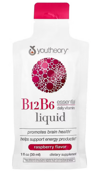 Youtheory - Vitamin B12 B6 Liq 12Ct (12.FO)