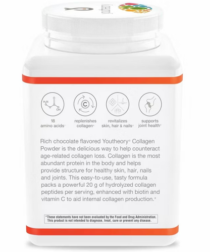 Youtheory - Collagen Pwdr Chocolate (10.OZ)