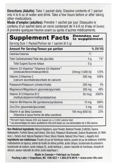 Ener Life - Vitamin D Pkt Rasp Sf (24.PC)