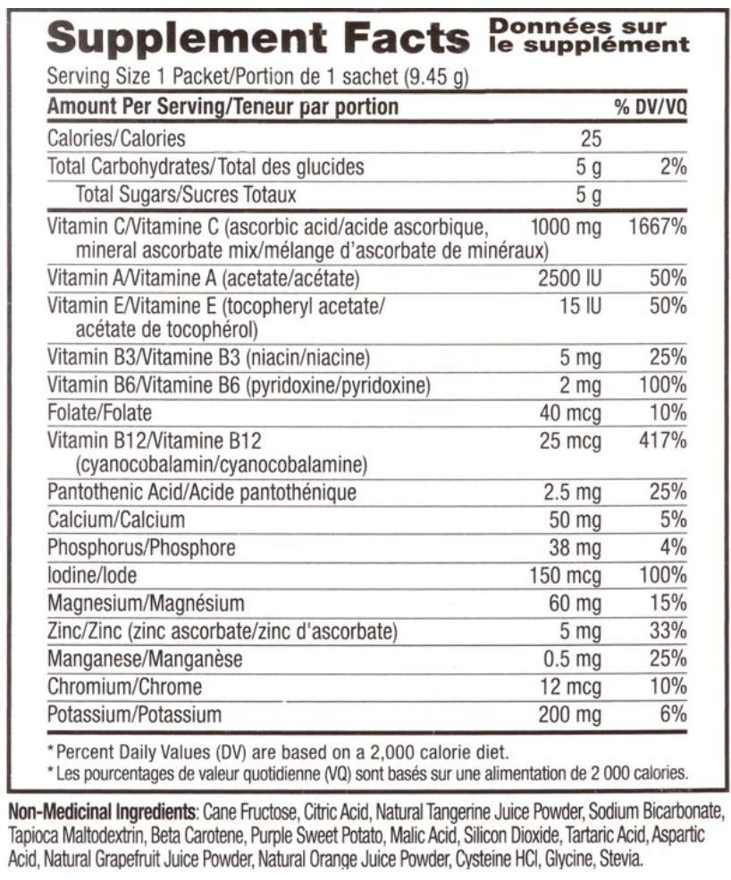 Ener Life - Vitamin C Pkt Tangerine (30.PC)