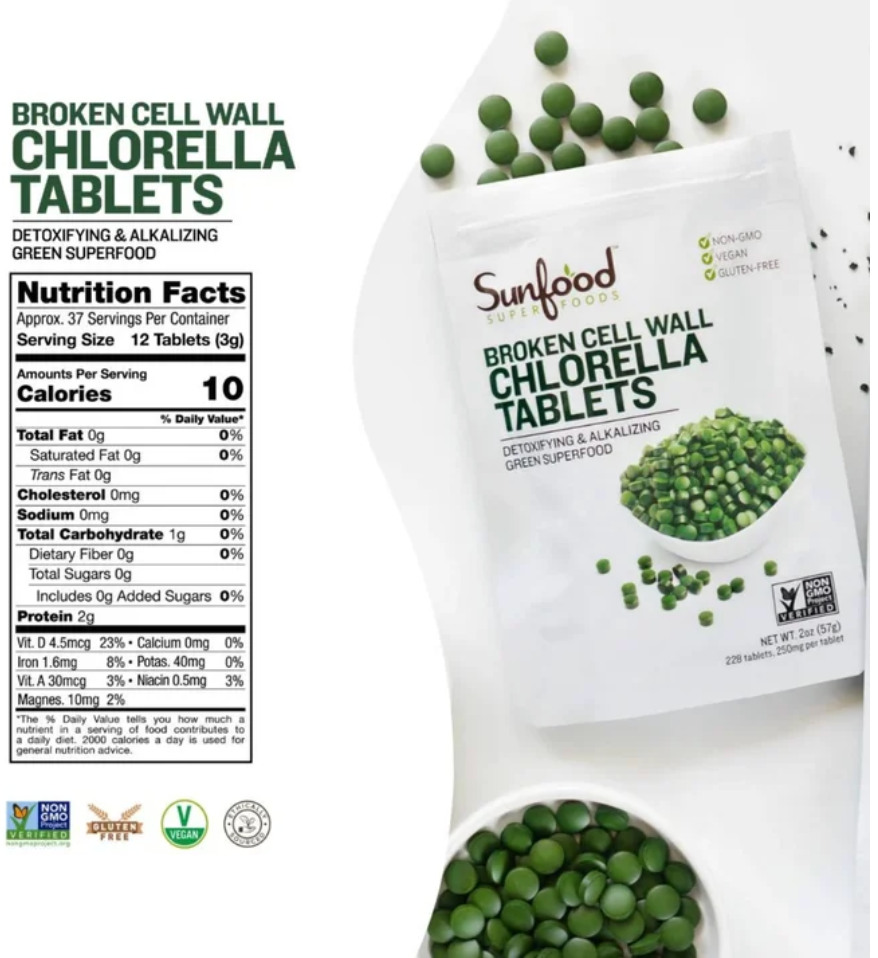 Sunfood Superfoods - Chlorella Tablets (4.OZ)