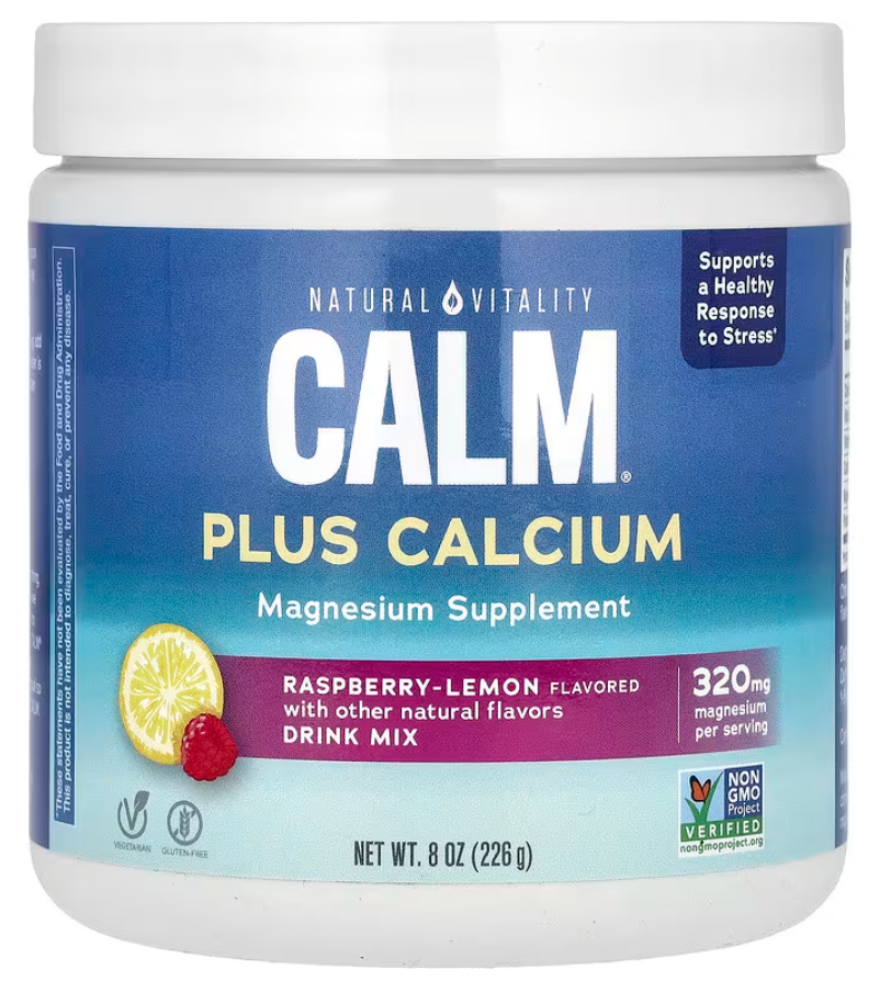 Natural Vitality - Calm Calcium Rasp Lemon (8.OZ)