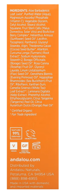 Andalou Naturals - Serum Turmeric+C Enlight (1.1OZ)