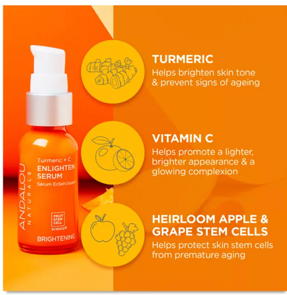 Andalou Naturals - Serum Turmeric+C Enlight (1.1OZ)