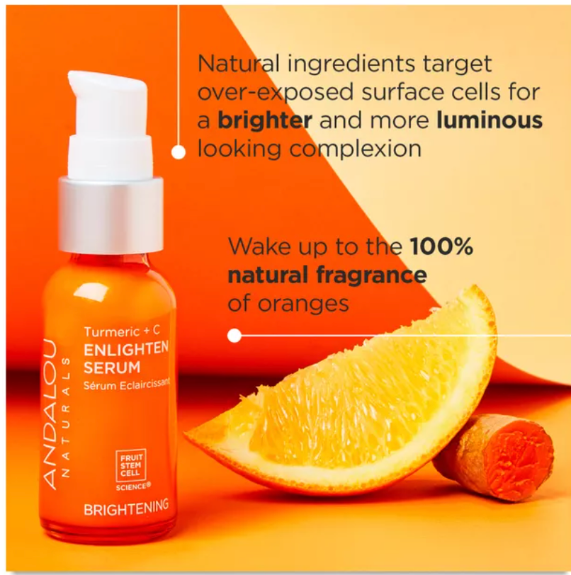 Andalou Naturals - Serum Turmeric+C Enlight (1.1OZ)