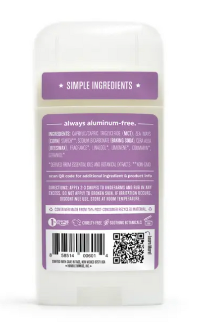 Humble Brands - Deodorant Mtn Lavender (2.5OZ)